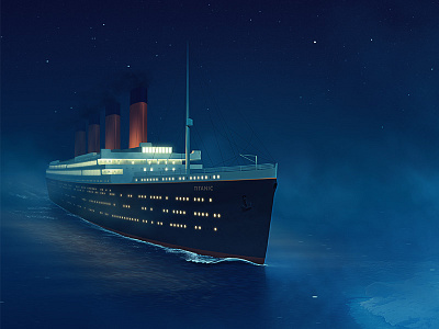 Titanic illustration iceberg illustration magazine titanic