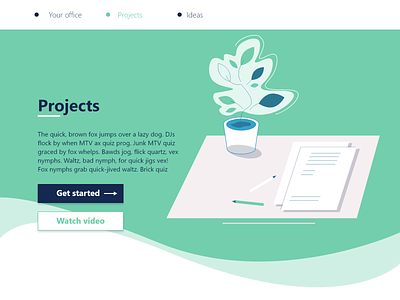 Projects cta flower illustraion illustrations projects web webdesign website work