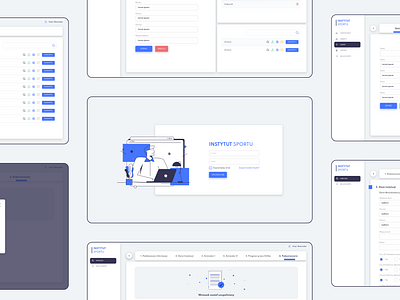 Institute of Sport form forms illustration platform sport ui ux web