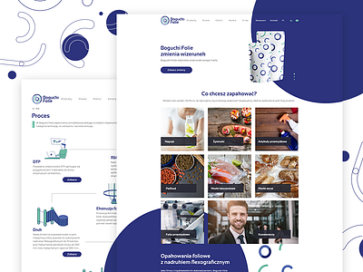 Web Design | Bogucki Strona design patern shapes web wheel work