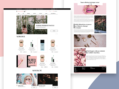 cosmetics cosmetics creative design e commerce page design shop typography ui design web