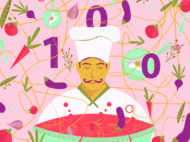 Cook 100 cook cooked followers fun happy illustration vegetable vegetables
