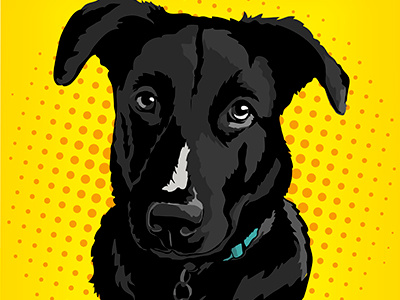 Dog pop art by Alisa on Dribbble