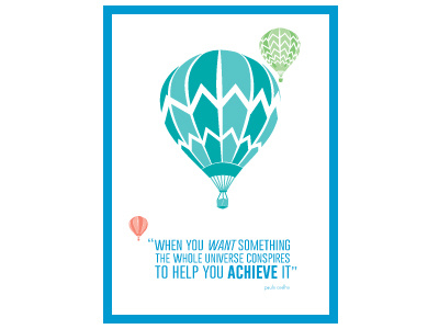 Balloons of hope graphic illustration inspiration web