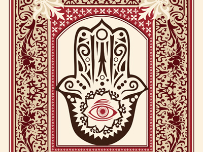 Tarotcard brown future red tan vector