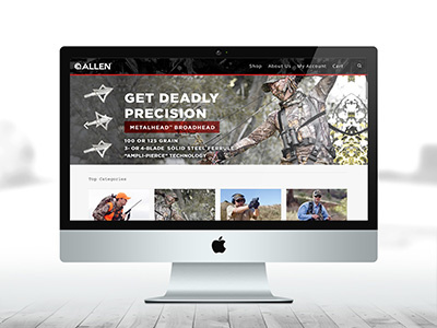 Allen Company Web Banner allen allen company broadhead fishing hunting precision web banner website