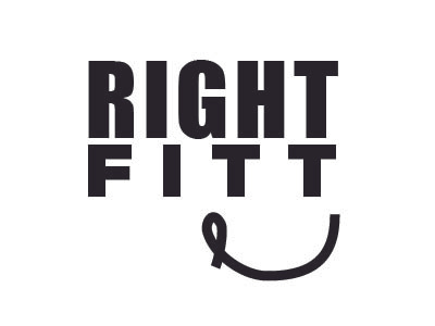 Rightfitt Logo fitness happiness journey logo nutrition