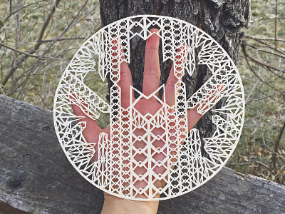 Kaleidoscope Cut Paper cut paper design exacto knife illustration paper shapes tribal