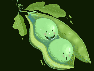 Peas cute food food app food illustration green greenery greenhouse healthy eating healthyfood healty illustraion illustration peas restaurant vegan vegetables vegetarian