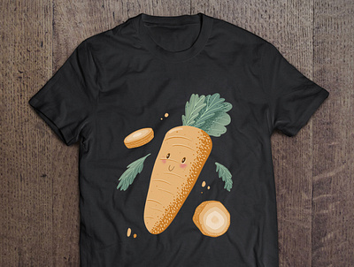 Carrot carrot cute digital illustration food green healthy healthy eating healthy food lifestyle reastaurant t shirt vegan vegetable vegetarian veggies