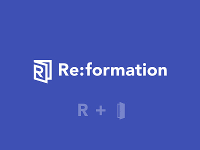 Logo Re:formation blue change dribble logo reformation