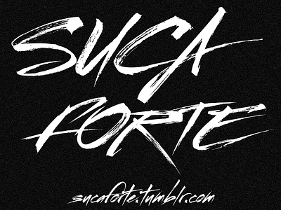 SUCA FORTE black brush forte graffiti header logo paint suca sucaforte tumblr white