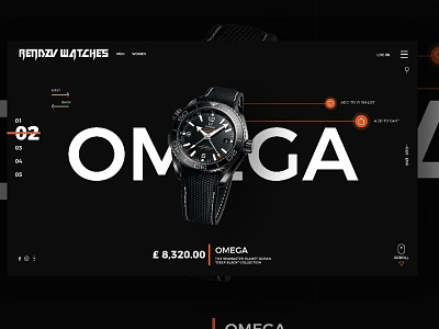 Omega Web Design branding design flat minimal type ui ux web website