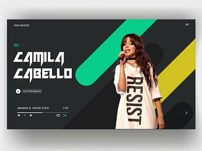 Camila Cabello music listling web page!!