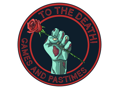 To The Death! Games and Pastimes Logo board game card game cards death hand rose undead zombie