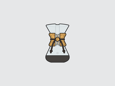 Chemex chemex coffee icon illustration illustrator vector