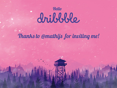 Hello Dribbble! debut debutshot design dribbble hello illustrator indesign photoshop