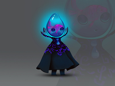 Droplet 2d character character concept concept art digital 2d illustration