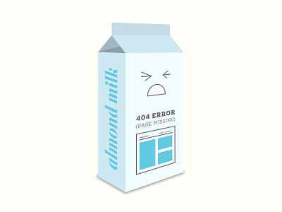 404 Illustration 404 error 404 illustraion milk carton ui web design