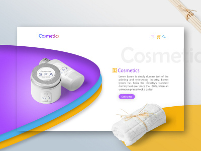 Cosmetics Shop Website Design cosmetics design ecommerce illustration website