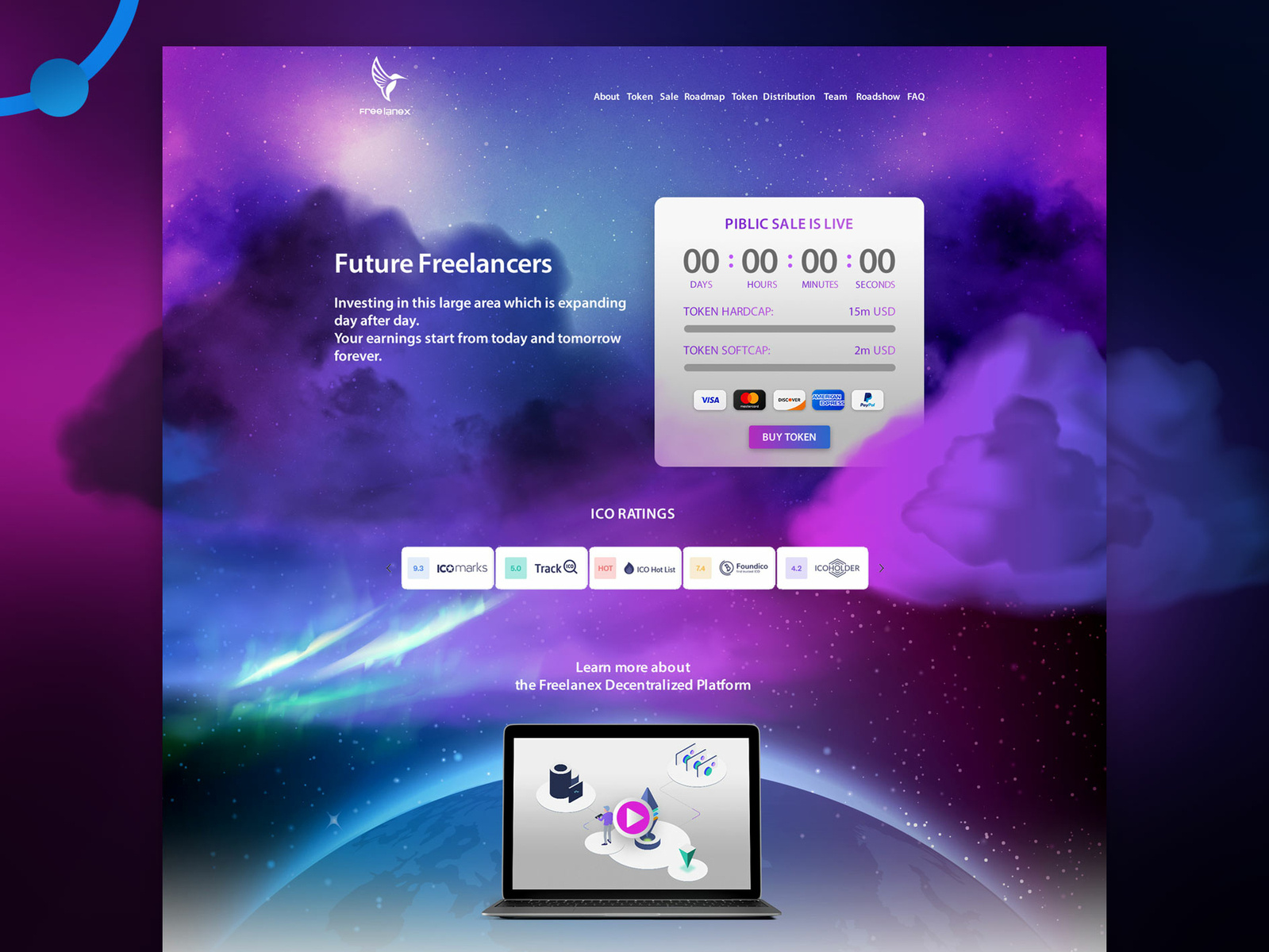 Freelanex ico Website Design Development by Waleed Sayed on Dribbble