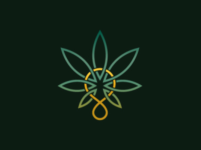 Infinity Drop Oil Cannabis Logo branding cannabis cbd company brand logo company branding design health hemp logo modern thc vector