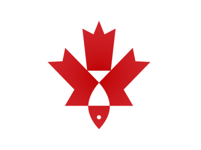 Canadian Fish Logo branding company brand logo company branding design graphic design logo modern vector