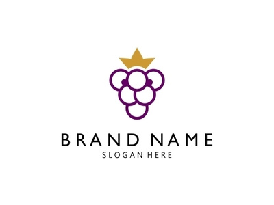 Kid Lion Grape Logo by Dovs on Dribbble