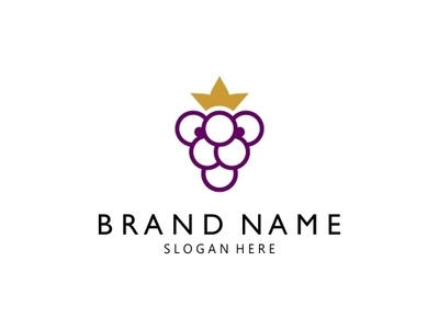 Kid Lion Grape Logo