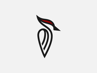 Letter S Wood Pecker Bird Logo bird branding company brand logo company branding design letter logo vector