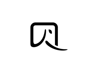 Elephant Head Logo animal branding company brand logo company branding design logo vector