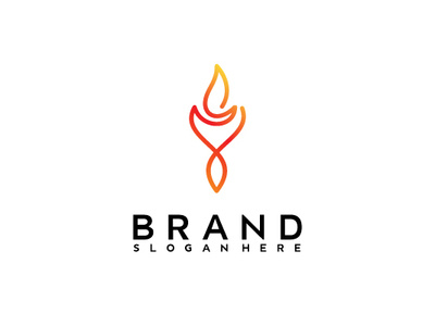 Torch Logo branding company brand logo company branding design logo modern vector