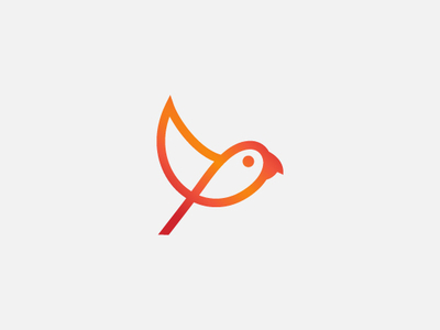 Minimal Parrot Logo by Dovs on Dribbble