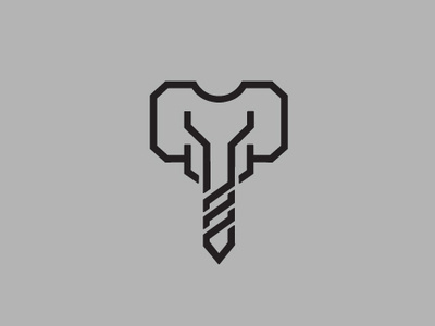 Elephant Construction Logo