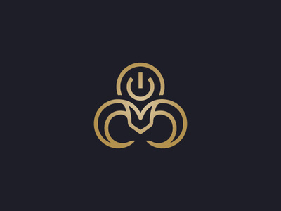 Club Power Ram Logo abstract animal branding company brand logo company branding design gambling logo luxury modern poker poker card powerbutton technology vector