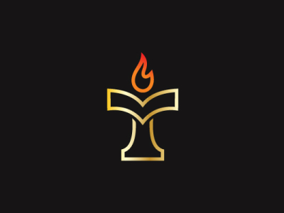 Torch Book Letter Y Logo By Dovs On Dribbble