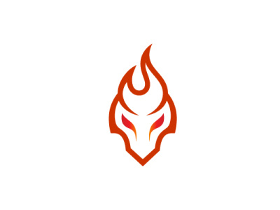 Ignis Wolf Logo animal branding burn company brand logo company branding defense design fire flame guard logo modern red strong vector