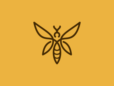 Modern Bee Logo abstract animal branding company brand logo company branding design logo modern nature vector