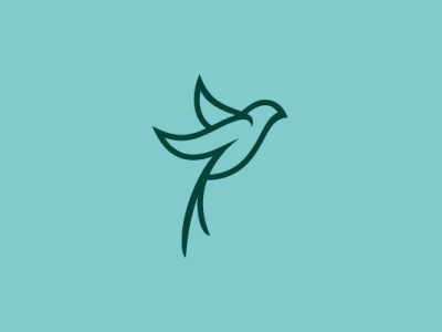 Artistic Swallow Logo animal bird branding company brand logo company branding design logo modern vector