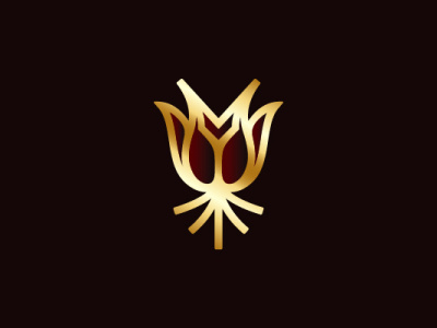 Golden Owl Rose Logo