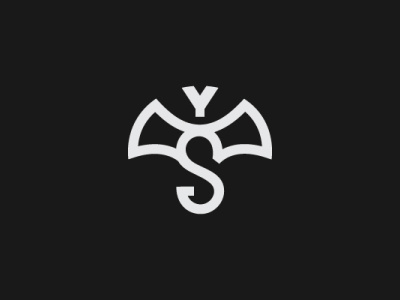 YS Dragon Logo animal bold branding company brand logo company branding design legendary letter logo modern strong vector