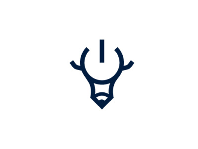 Deer Digital Creative Logo animal artstudio branding company brand logo company branding design digital logo modern power tech technology vector