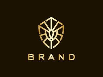 Supreme Lion Shield Logo animal arrow branding company brand logo company branding design highest kings lion head logo luxury modern shield strong supreme vector