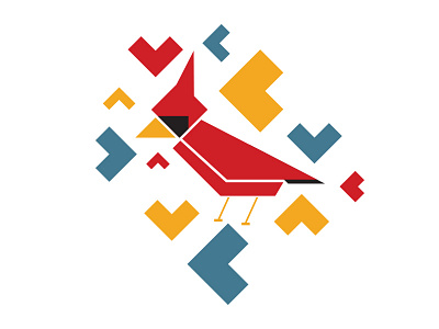 Birdie bird bird birds the word cardinal digital illustration illustration wip