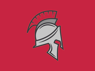 Spartan Helmet WIP helmet icon illustration lines red spartan wip