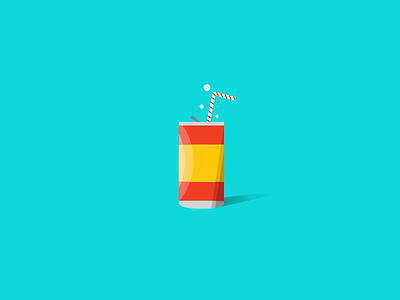 Can can clean digital illustration experimentation soda. pop texture