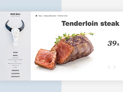 Steak ui webdesigh