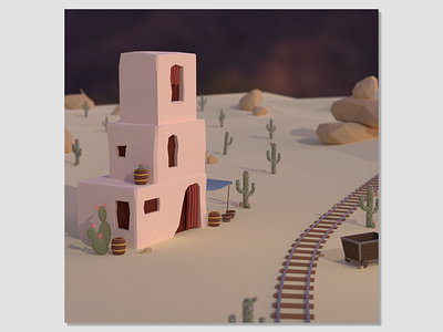 Desierto Low Poly