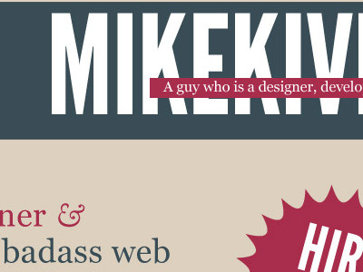 Mike Kivikoski bright clean type