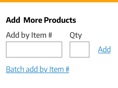 Add More Products - lowfi add products cart form lowfi